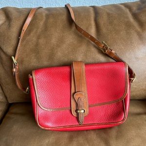 Rare Red Vintage Dooney & Bourkey Leather Purse